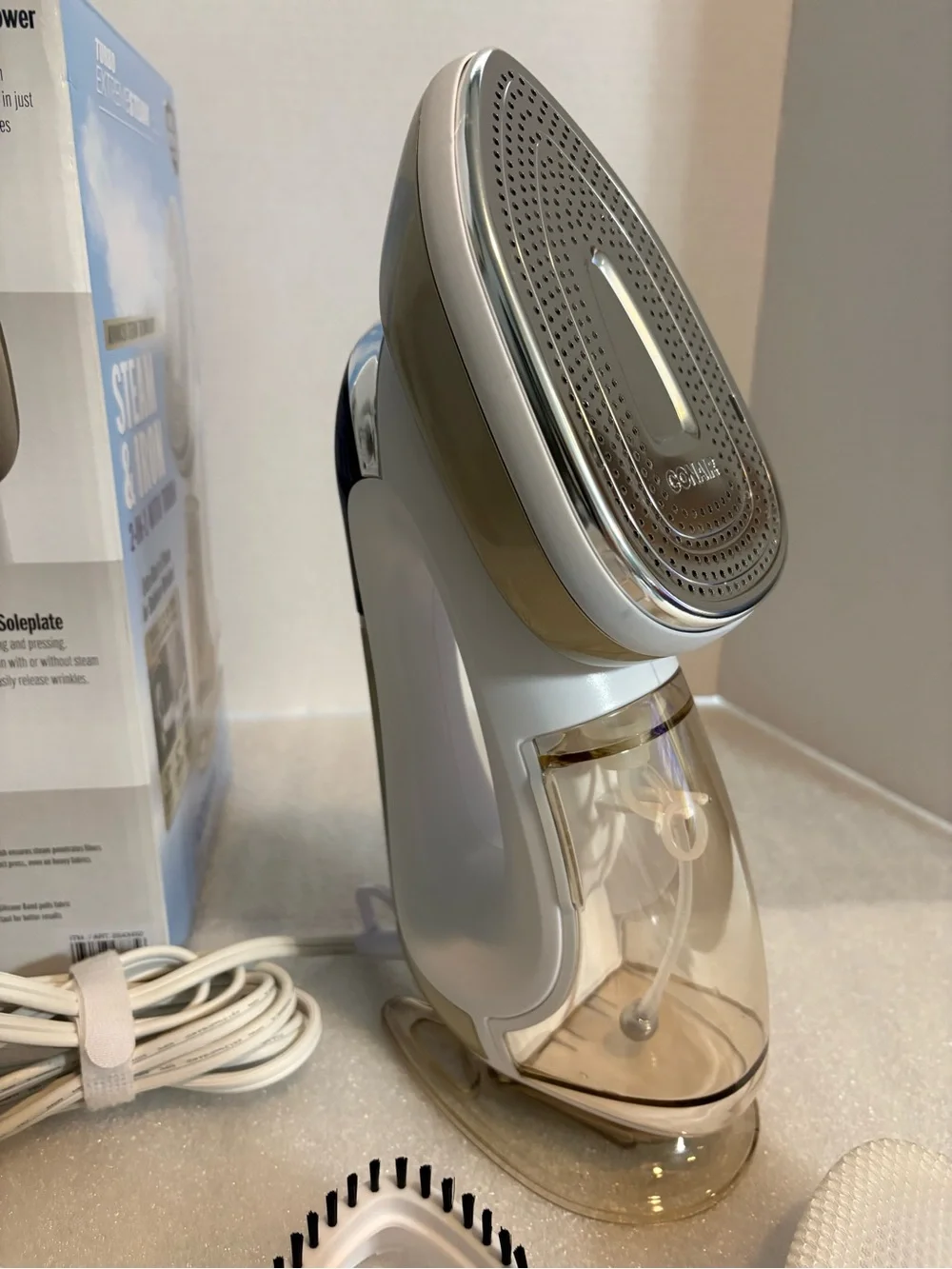 Conair Kids 2-in-1 Steam & Iron Handheld Steamer — White/Clear
